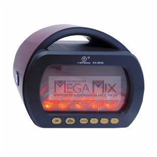  Rádio Recarregável Bluetooth (Lareira) FM/USB//TF KA-8926 - Kapbom