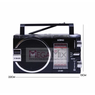 Rádio Recarregável FM/AM/SW LE-611 - Lelong