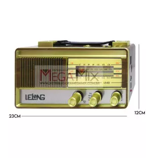 Rádio Portátil Bluetooth/AM/FM/SW LE-622 - Lelong