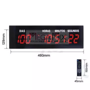 Relógio Digital de Parede OIH-6234 - Oásis 