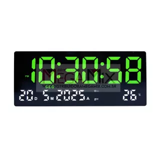 Relógio Digital de Parede OIH-6236 - Oásis 