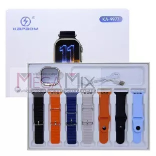 Relógio Inteligente Smart Watch 49mm + 7 Pulseiras KA-9977 - Kapbom