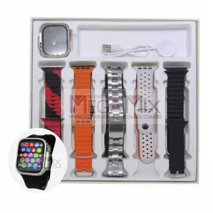 Relógio Inteligente Smart Watch 45mm + 10 Pulseiras KA-9978 - Kapbom