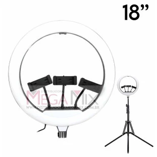 Iluminador Ring Light 18'' com Tripé OR-PL18 - Oberon