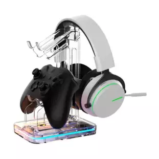 Suporte RGB Multifuncional para Fone e Controle Delta S431 - Aitek