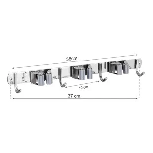 Suporte Inox para Vassoura BOM-7506 - Bomvink