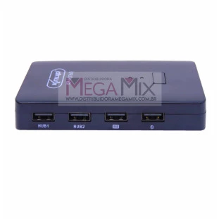 Switch KVM 2 Portas + 4 USB KP-AD160 - Knup