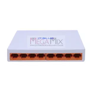 Switch de Rede 8 Portas 10/1000Mbps LE-4203 - It-Blue