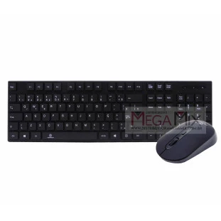 Kit Teclado e Mouse sem Fio KA-668 - Kapbom