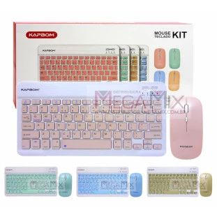 Kit Teclado e Mouse sem Fio Bluetooth KA-685B - Kapbom