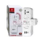 Adaptador de Tomada Tripolar Universal + USB/USB-C KA-7118 - Kapbom