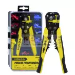 Kit Alicate de Crimpar/Descascador + Terminais Elétricos 260 peças H1312 - Hold
