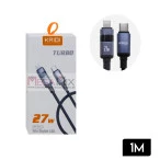 Cabo de Dados USB-C + Iphone com Visor 27W 2A 1M KD-101CL - Kaidi