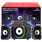 Caixa de Som Subwoofer 2.1 18W Bluetooth D-GP301 BT - Grasep