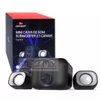 Caixa de Som Subwoofer 2.1 11W D-GP304 - Grasep