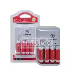 Carregador de Pilhas com 4 Pilhas Recarregáveis AA KA-1364 - Kapbom