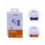 Carregador Turbo USB + USB-C GaN 65W KD-693 - Kaidi