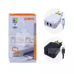 Carregador 2 USB para Micro USB (V8) 12.5W 5.1A LE-258FV - Lelong