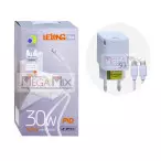 Carregador USB-C para Tipo C 30W 2.5A LE-297CC - Lelong