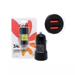 Carregador Veicular 2 USB 12W 3.4A CE-G1052 - Celark