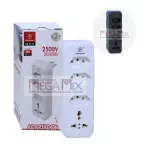 Adaptador de Tomada Tripolar + 1 Universal KA-7115 - Kapbom