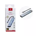 Hub Tipo C 7 em 1 para USB/Tipo C/HDMI/SD/TF KA-1538 - Kapbom