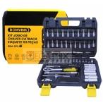 Kit Jogo de Chave Catraca e Soquete 53 Peças BOM-3913 - Bomvink