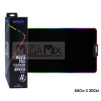Mouse Pad Gamer com Led 80x30cm (Preto) MP-LED3080 - Exbom