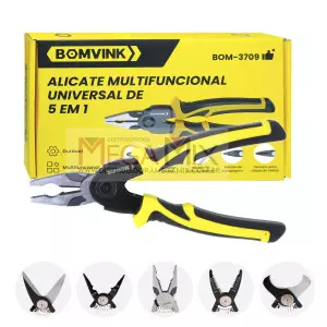 Alicate Universal Multifuncional 5 em 1 BOM-3709 - Bomvink