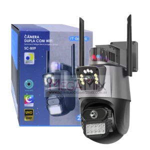 Camera de Segurança IP Lente Dupla com 2 Antenas SC-B59 - It-Blue