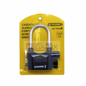 Cadeado Anti-Furto Com Alarme BOM-2606 - Bomvink