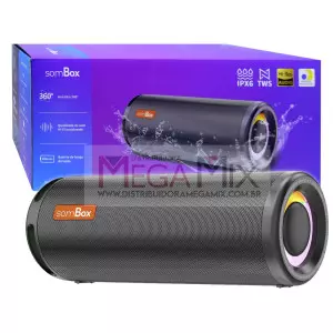Caixa de Som Bluetooth 50W D-X007 - SomBox