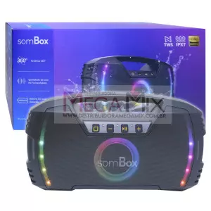 Caixa de Som Bluetooth 60W D-XK205 - SomBox