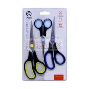 Kit com 3 Tesouras OIA-8241 - Oásis