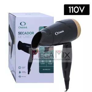Secador de Cabelo Portátil 1200W 110V ON-CF04/110V - Onistek