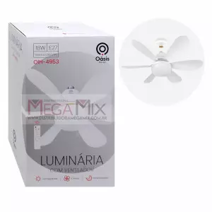 Ventilador de Teto com Lâmpada Led OIH-4953 - Oásis