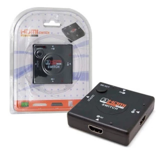 Switch HDMI com 3 Entradas e 1 Saída 1080P 00531 - Tolvia