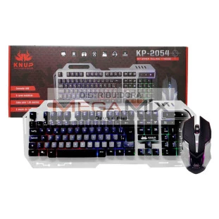 Kit Teclado Gamer + Mouse USB RGB KP-2054 - Knup