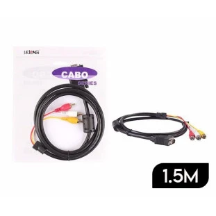 Cabo VGA + RCA  1.5M LE-6617 - Lelong