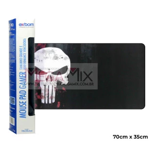 Mouse Pad Gamer 70x35cm (Caveira) MP-7035C-21 - Exbom 
