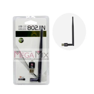 Antena Wi-Fi Wireless 1800Mbps A-802 