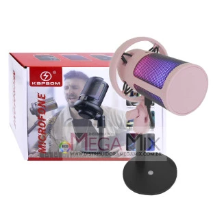 Microfone Condensador USB (ROSA) KA-8759 - Kapbom