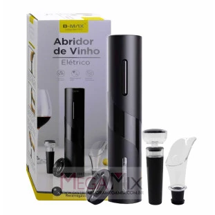 Abridor de Vinho Recarregável BM-F975 - B-Max
