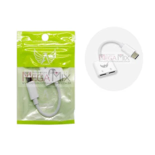 Adaptador 2 em 1 para Tipo C (Fone e Carregador) AL-138 - Altomex