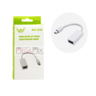 Adaptador Mini DisplayPort para HDMI (F) AU-038 - Altomex