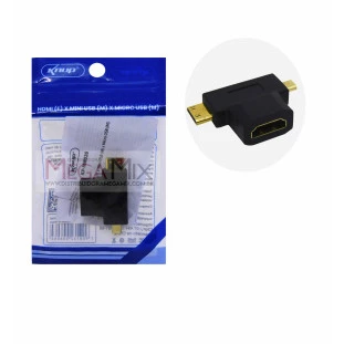 Adaptador HDMI (F) para Mini USB (M) / Micro USB (M) KP-HM026 - Knup