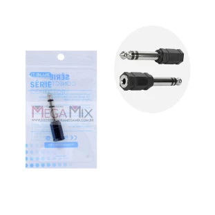 Plug Adaptador P2 Macho para P10 Fêmea LE-5526 - It-Blue