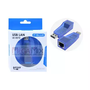 Adaptador de Rede USB para RJ45 LE-5572 - Lelong 