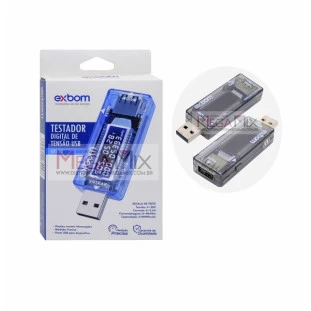 Testador de Voltagem e Amperagem p/Porta USB UTS-10