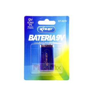 Bateria 9V Alcalina KP-AK9V - Knup